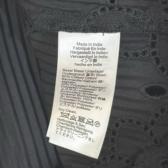 J Crew pleated eyelet trim shirt in Cotton Poplin NWOT - Picture 6 of 6